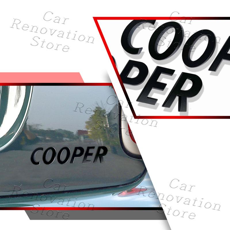 3D Car Decor S Logo Front Hood Grille Emblem Sticker For Mini Cooper S R53 R52 R56 F57 F55 F56 JCW Fender Rear Trunk Body Badge