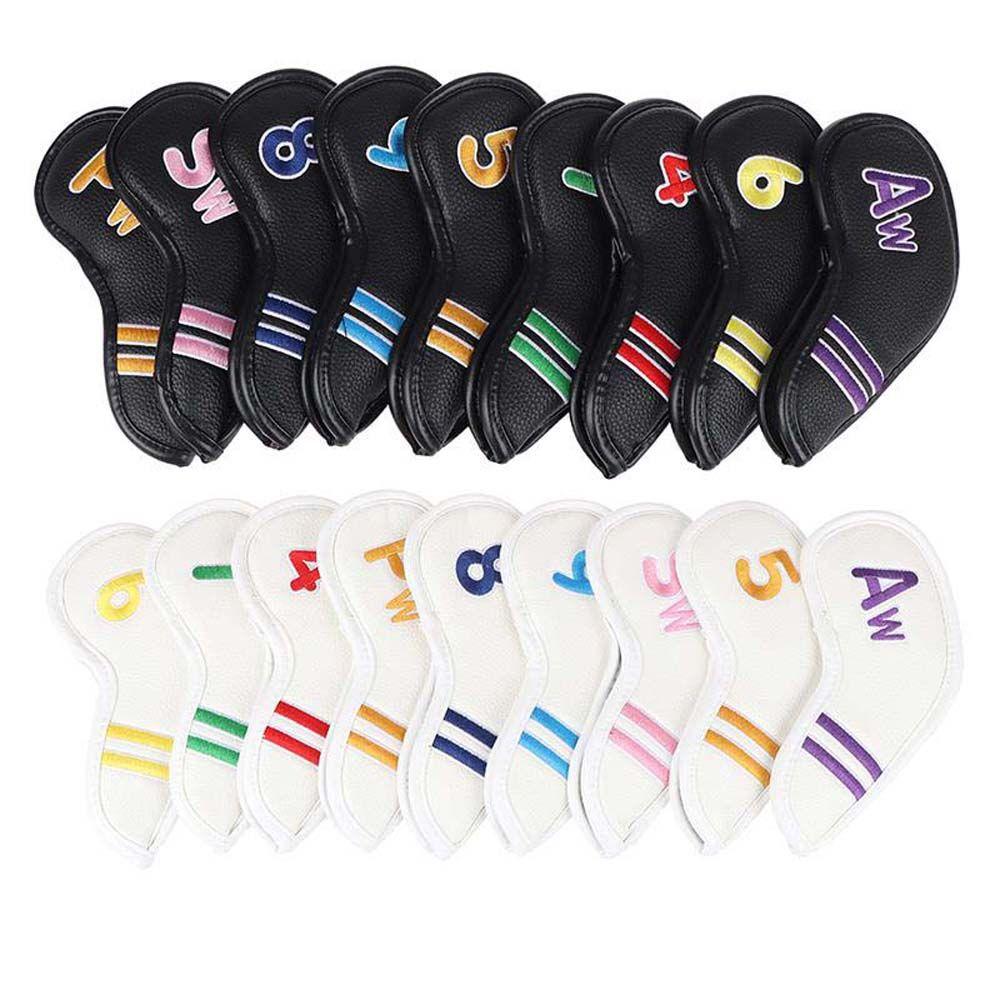 Equipment 4-9,P,S,A Embroidery Golf Club Cover Head Cover Golf Headcovers Golf Iron Headcover