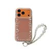 Korean Style Glitter Heart Border Case for iPhone 17/16 Pro Max/15/14