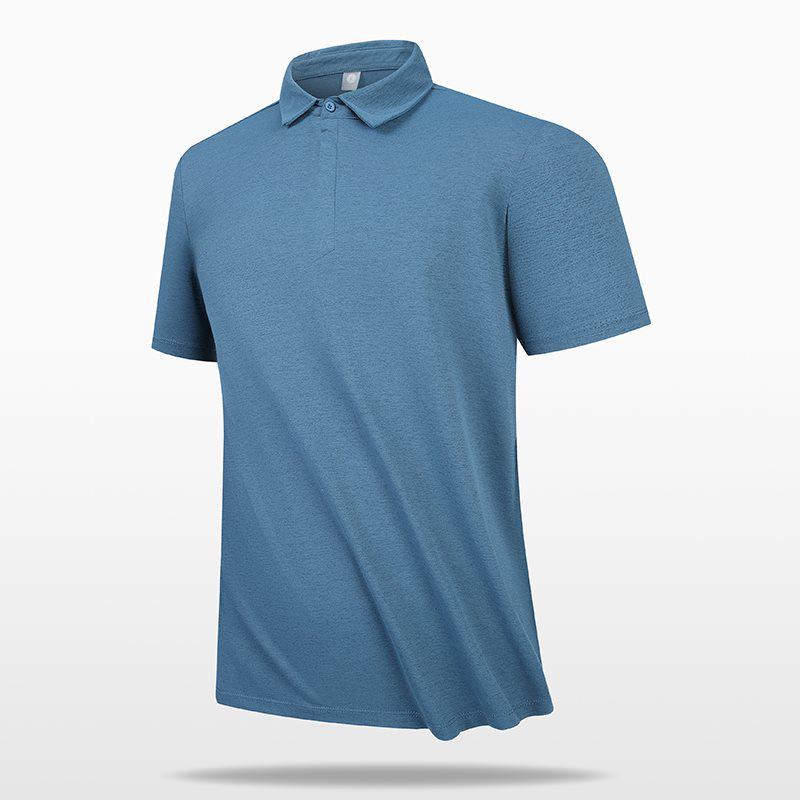 Men's Ice Silk Polo Shirt - Quick Dry, Short Sleeve, Frosted Mulberry Skin, High Quality Summer Wear