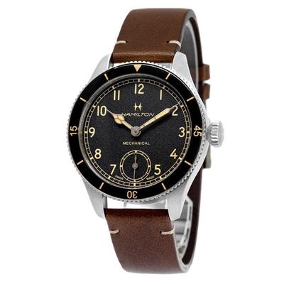 Khaki Aviation Pilot Pioneer Black Dial Mechanical H76719530 100M Men's Watch