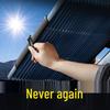 Automatic Retractable Car Sunshade - Heat Insulation Front Windshield Visor