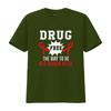 Red Ribbon Drug Free The Way To Be Celebrate Awareness T Shirt vintage Washed Top For Everyday Wear Stylish Comfortable