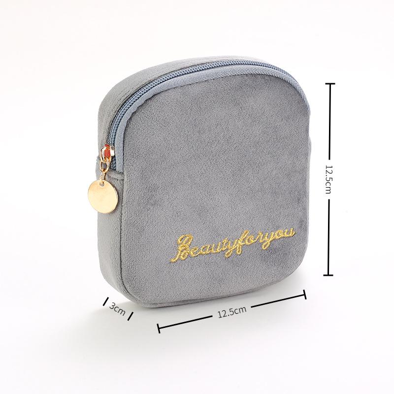 Velvet Makeup Bag Set: High-Capacity, Four-Piece Luxury Cosmetics Storage