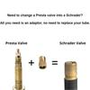 2~8pcs Bicycle Valve Pump Converter Adapter Presta to Schrader Convert Nozzle Inflation Adaptor F/V To A/V Bike Valve Adapter Mass Air Flow 3