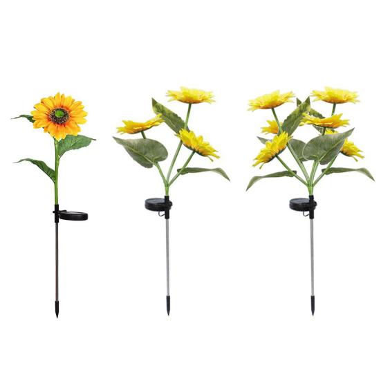 Solar Sunflower Light LED Garden Artificial Flower Light with 36956 Sunflowers Outdoor Waterproof Stake Light for Backyard Flower Bed
