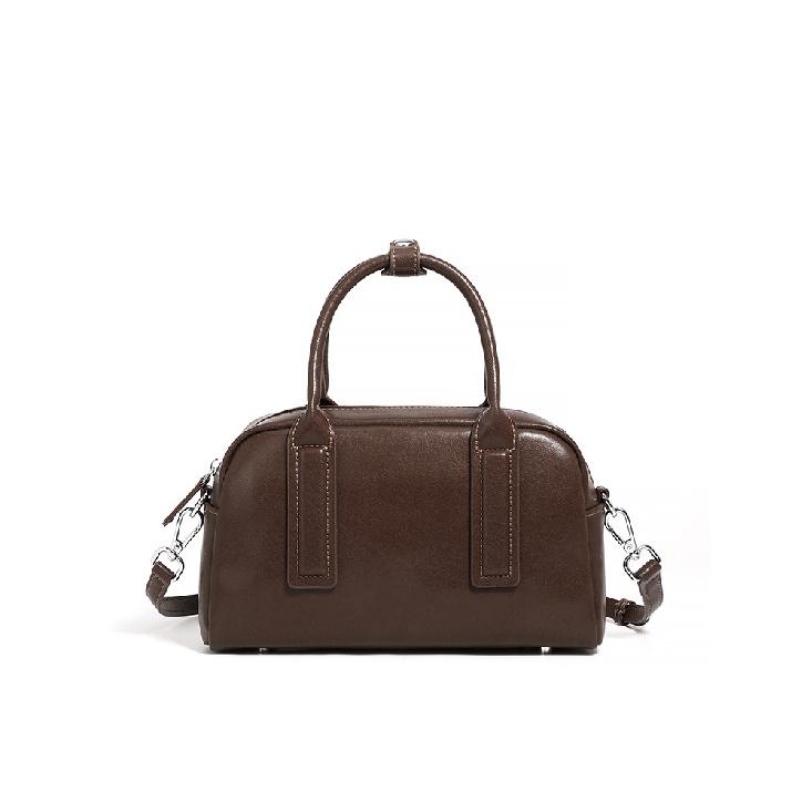 Vintage Commuter Cowhide Bag Versatile Handbag Niche Textured Shoulder Crossbody Bag Genuine Leather Urban Minimalist Pillow Bag