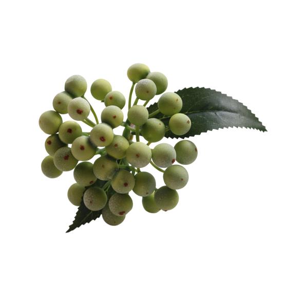 

10-дюймовые искусственные веточки с ягодами, синие/красные/оранжевые ягоды, стебель, деревенский стиль, поддельная ветка фруктов для свадебной вечеринки, домашнего декора светло-зеленый