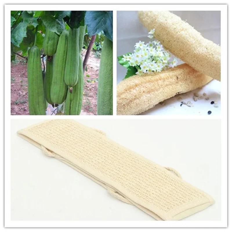 Natural Loofah Back Scrubber Exfoliating Massage Sponge Bath Shower Soft Unisex Body Skin Cleaning Tool Strap