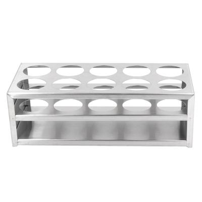 Stojak na probówki Stojak na probówki ze stali nierdzewnej 304 do laboratorium i studia 40 mm 10 otworów