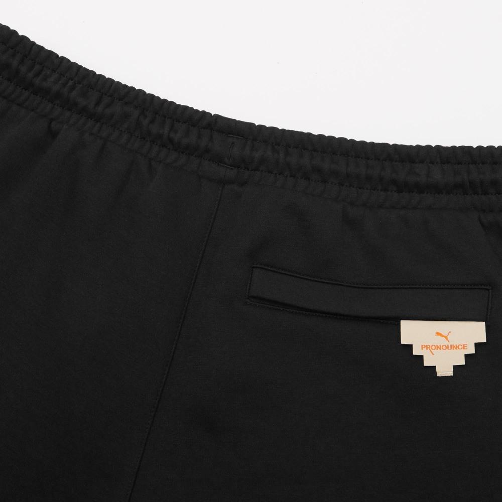 Puma X Pronounce Geometric Print Drawstring 7/8 Knit Joggers Unisex Bottoms Black 532142-01