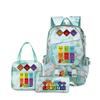 Rhythm Box Sprunki Cartoon Backpack Campus Male and Female Versatile Student Large Capacity School Bag Three-piece Set L
