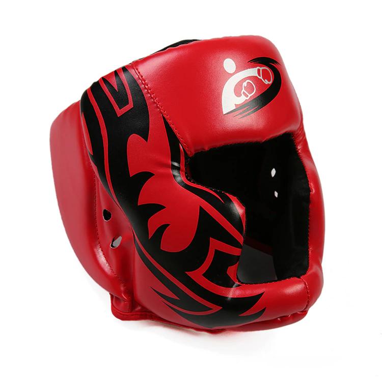 Headgear Headguard Free Size Muay Thai Boxing Taekwondo MMA Helmet Head Protector Karate Sparring Kickboxing Protective
