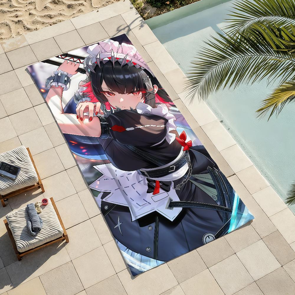 Game Zenless Zone Zero Ellen Towel Drying Bath Towel Applicable To Light Swimming Camping Yoga Beach Out