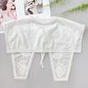 Embroidery With Decorative Collar Lace False Collar Women'S Cape White With Skirt Small Shawl Accessories
