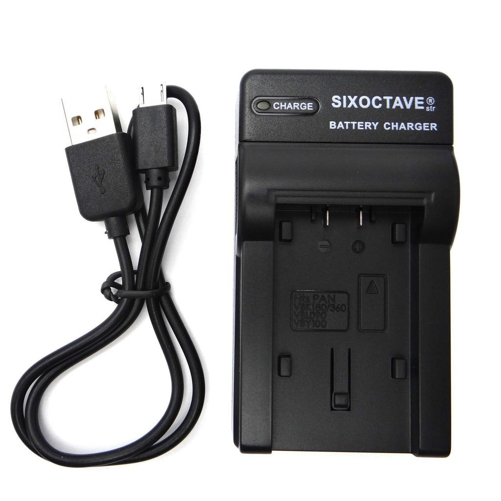 Str Compatible USB Charger for Panasonic Compatible with VW-BC10-K HC-V850M, HC-V750M, HC-V720M, HC-V700M, HC-V620M, HC-V600M, HC-V550M, HC-V520M,