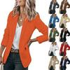 Damen Karomuster Langarm Revers Cardigan Pullover - Lässiger Lockere Passform für Herbst und Winter
