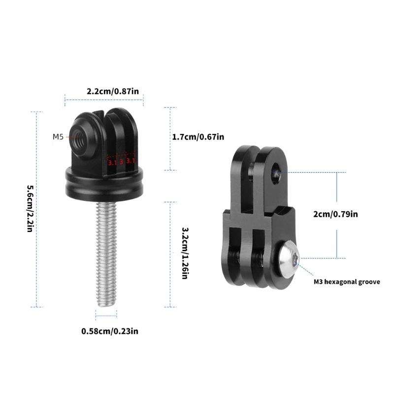 Shockproofed Stem Caps Converter Universals Action Camera Brackets for Outdoor Sports Recording