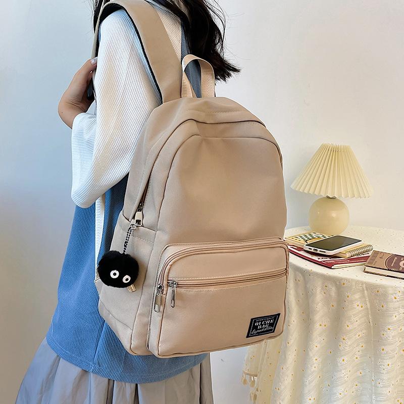 

Стильный и простой женский студенческий рюкзак, модный повседневный рюкзак большой вместимости, мужская новая модель хаки