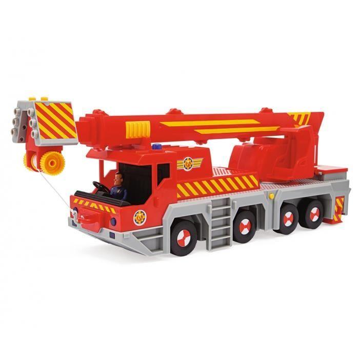 Jouet - Simba Toys - Sam le Pompier - Grue de sauvetage 2 en 1 - 50 cm - 75 cm de hauteur