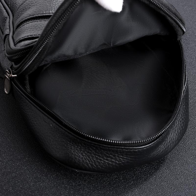 PU Chest Bag Multifunctional Men's Mobile Phone Shoulder Bag Outdoor Crossbody Bag
