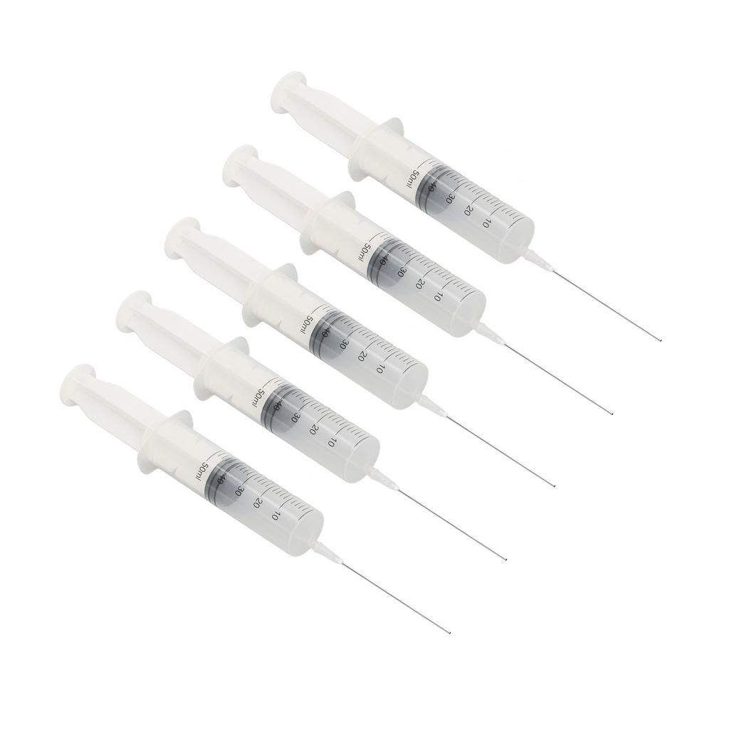 5Pcs Ink Filling Syringe 50ml Injector Drawing Tool with Scale for Printer Cartridge