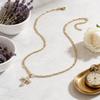 Geometric Cross Pendant Necklace For Women With Gold Plated Copper Chain Perfect For Daily Wear
