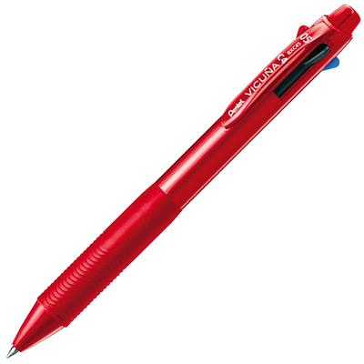 PENTEL Ballpoint Vicuna Red 4-Color Pen, BXC45B, 0.5mm