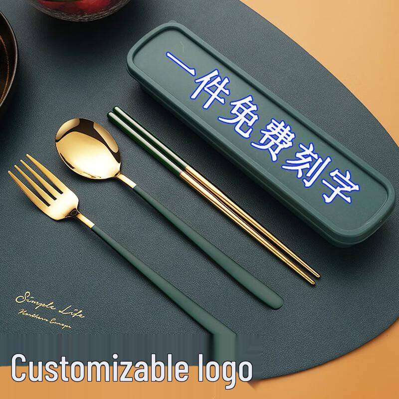 Zhaoran Tragbares Studenten-Essstäbchen- und Gabel-Set