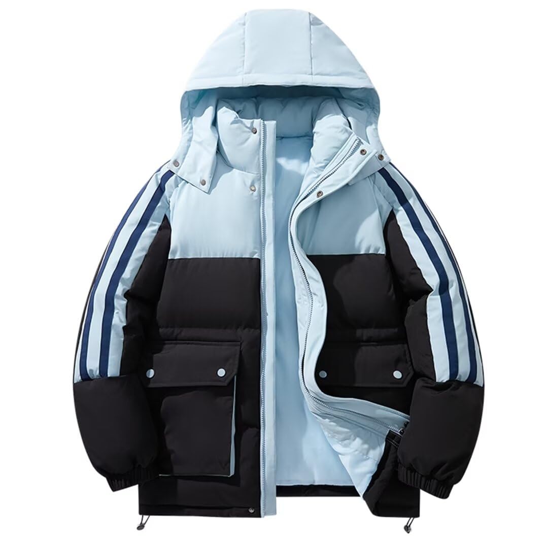 

Kayiyasu Stylish Down Winter Casual Heavyweight Plus Warm Perfect for and Mountaineering Men s Jacket, Wear, Jacket, 45kg-100kg Weight, Sizes, Hooded, чёрный