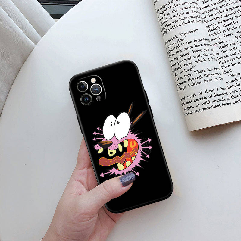 IR5 Courage Cowardly Dog Phone Case for Xiaomi Poco F7 M7 X7 C75 C71 C51 C50 C55 C65 C40 F6 F5 X6 X4 X3 X2 M6 M5 M4 M3 M2 F3 F2 F1 Pro