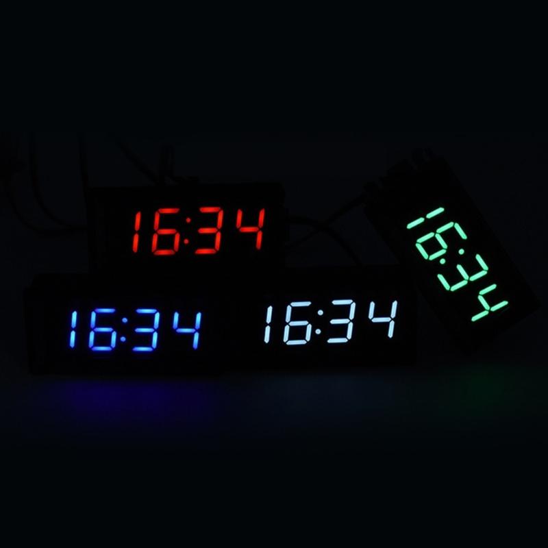 WiFi-Zeitgeber-Uhr-Modul 0,56'' LED-Anzeige Automatische Zeitmessung Digitalröhren-Elektronikuhren-Bausatz USB 5V Röhrenuhr