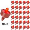 200Pcs Pressure Compensated Drippers 1/2/3/4/8/12/16 L/H Garden Drip Compensation Emitters Irrigation Steady Flow Regulators