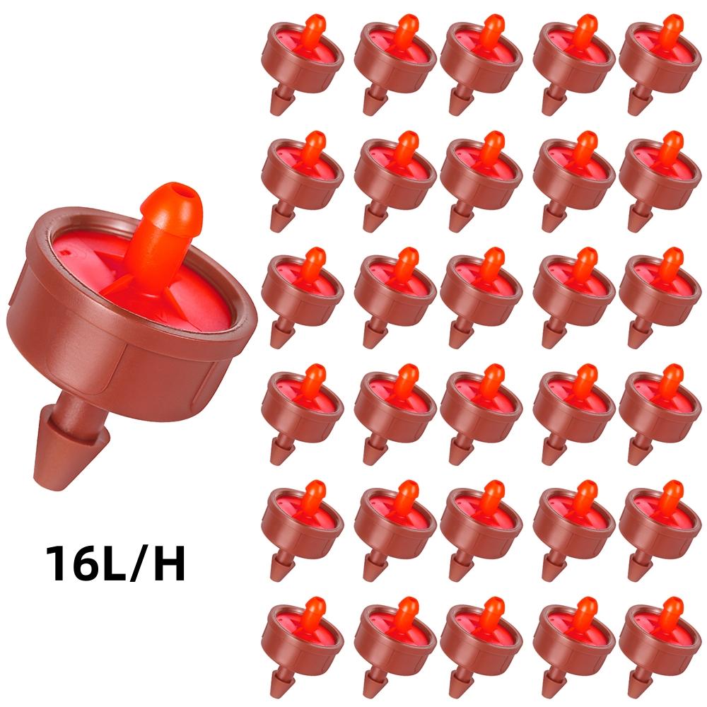 

200Pcs Pressure Compensated Drippers 1/2/3/4/8/12/16 L/H Garden Drip Compensation Emitters Irrigation Steady Flow Regulators