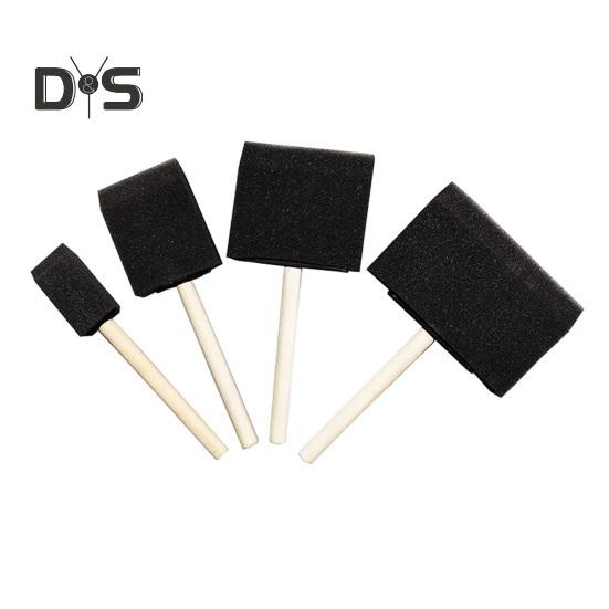 

4 шт. пенопластовые кисти для рисования, черная губчатая кисть для рисования, окрашивания, ремесла, художественного ремонта, адсорбционная губка 1 Set