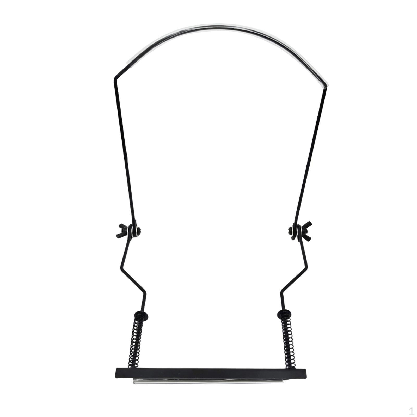 

10 Holes Harmonica Holder Harp Neck Brace with Anti Scratch Pads for Player чёрный