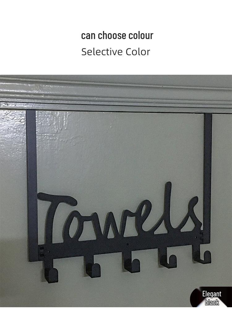 No-Drill Wall-Mounted Clothes & Towel Hook Rack