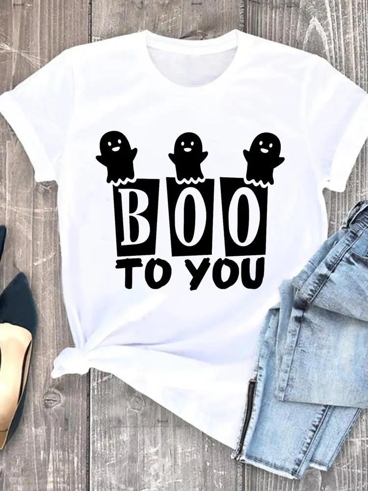 Witch Style Cute 90s Fall Autumn Style Halloween Thanksgiving Tees Ladies Clothing Clothes T Women Graphic Print Tshirts