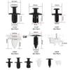 150-Piece Universal Car Snap Fasteners Set - Mixed Nylon, 6 Types