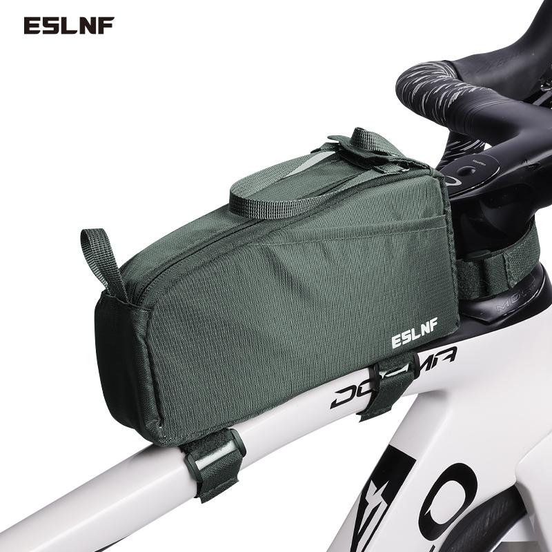 Waterproof Double-Zip Bike Front Frame Bag - Universal for MTB Road Bikes, Durable Outdoor Cycling Storage Pouch