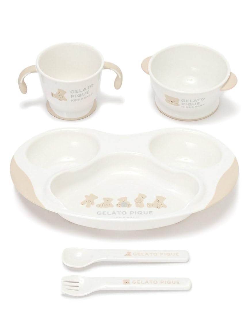 

baby first dish set PBGG229003 OWHT F [Gelato Pique]