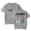 Sam Fender People Watching Gira Norteamérica 2025 Camiseta de manga corta de algodón puro con cuello redondo de moda para unisex y mujeres