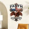 250th Anniversary US Independence Day Bald Eagle Stars & Stripes Festival Window Clings