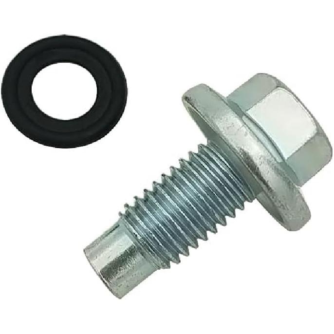 Engine Oil Drain Plug, 11562588 Oil Pan Drain Plug Bolt w/O-Ring Fits for GM Chevy Buick Cadillac