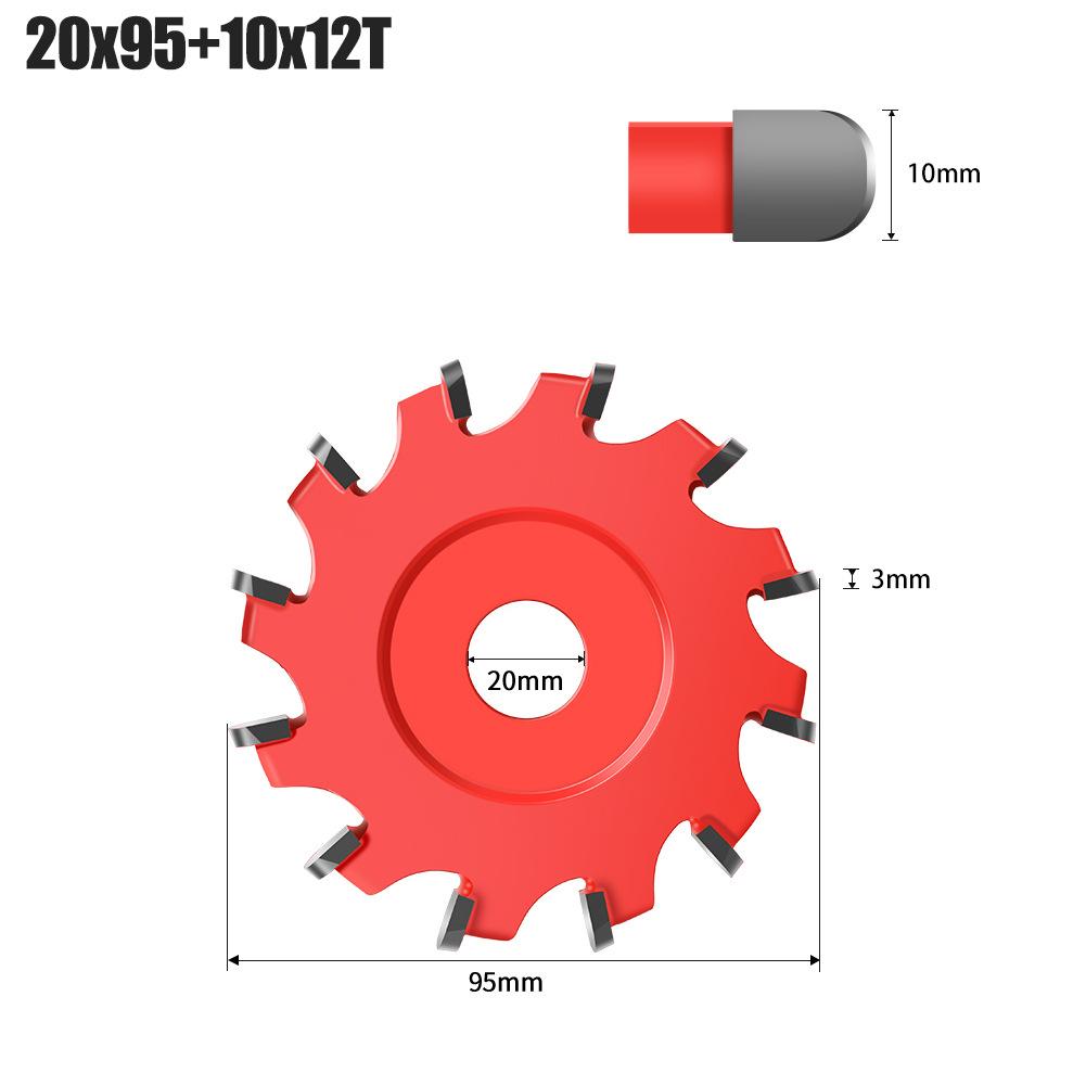 

Фреза для пазования алюминиево-пластиковых листов 90 градусов УФ-типа, фреза для пазования, пильный диск для пазования, специальное складное режущее лезвие под прямым углом, с круглым дном U type [20 * 95 + 10 * 12T]