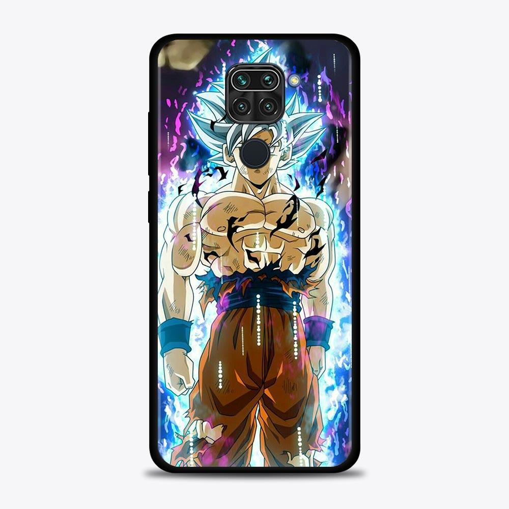 Phone Case For Xiaomi Redmi Note 9S 9 10 8 11 Pro 9T 8T 7 Cover for Redmi K40 9A 9C Coque Silicone Dragon Ball Z Super DBZ Goku