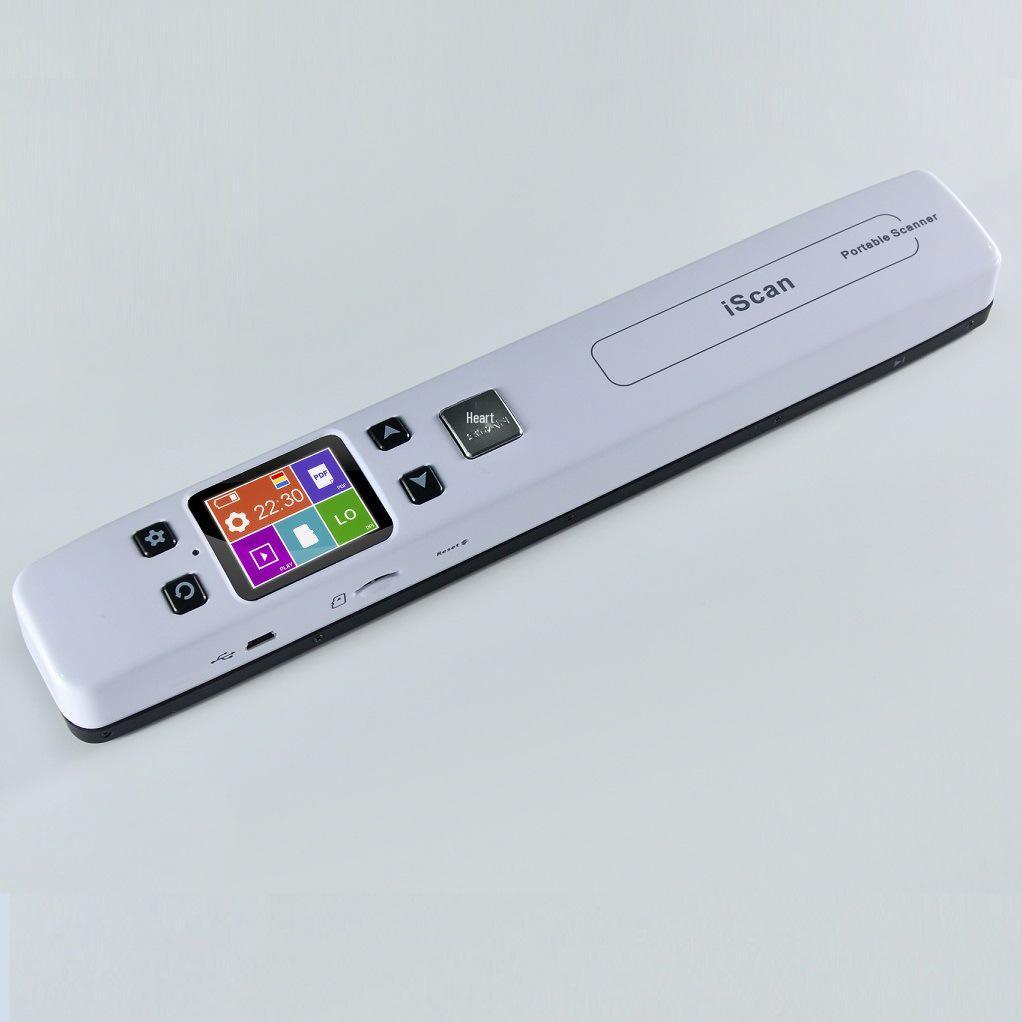Portable Borderless HD Scanner, 1050 DPI, Black & White/Color