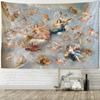 Blanket Art Hanging At Home Living Room Bedroom  Decor Vintage Mural Plaster Angels and Demons Wall Tapestry