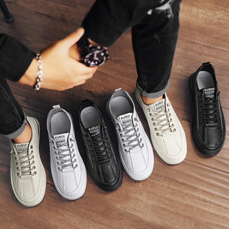 Menn Mote Fritid Lav Topp Skateboardsko Gutter Komfortable Sneakers Mannlige Studenter Trendende Myk Såle Klassisk Pustende Gym Sklisikker