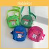 Charming Childrens Sling Bag Lightweight Canvas Accessory With Colorful Letter Print